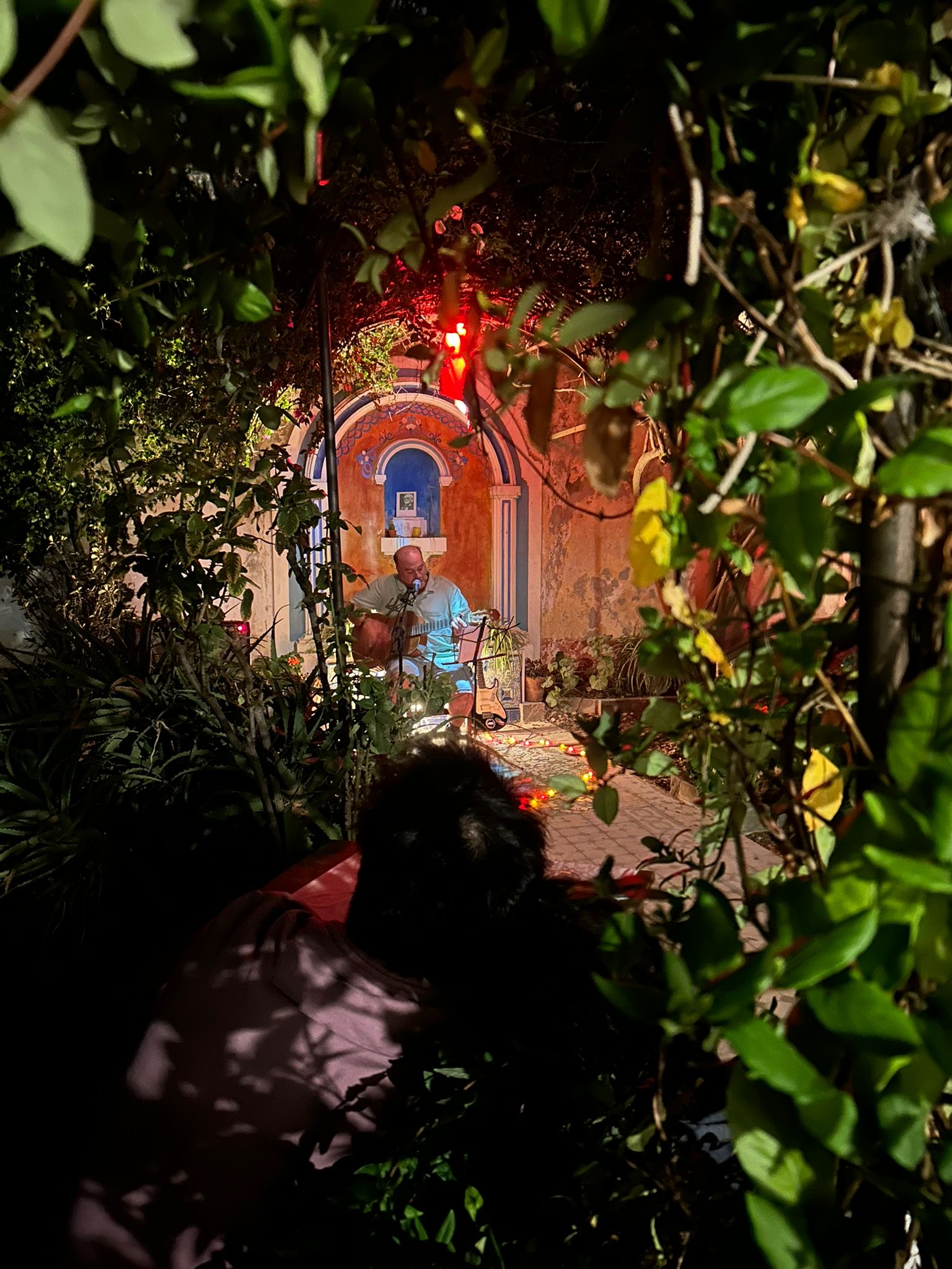 Jorge Portillo en el patio